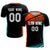 Custom Black Orange-White Gradient Sport Soccer Sets Jersey