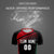 Custom Black Red-White Gradient Sport Soccer Sets Jersey