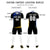 Custom Black Royal Blue-White Gradient Sport Soccer Sets Jersey