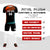 Custom Black Orange-White Gradient Sport Soccer Sets Jersey