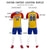 Custom Yellow Red-Royal Blue Gradient Sport Soccer Sets Jersey