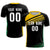 Custom Black Gold-White Gradient Sport Soccer Sets Jersey