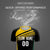 Custom Black Gold-White Gradient Sport Soccer Sets Jersey