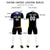 Custom Black Royal Blue-White Gradient Sport Soccer Sets Jersey