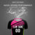 Custom Black Pink-White Gradient Sport Soccer Sets Jersey