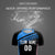 Custom Black Powder Blue-White Gradient Sport Soccer Sets Jersey