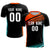 Custom Black Orange-White Gradient Sport Soccer Sets Jersey