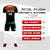 Custom Black Orange-White Gradient Sport Soccer Sets Jersey