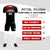 Custom Black Red-White Gradient Sport Soccer Sets Jersey