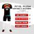 Custom Black Orange-White Gradient Sport Soccer Sets Jersey