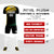 Custom Black Gold-White Gradient Sport Soccer Sets Jersey