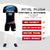 Custom Black Powder Blue-White Gradient Sport Soccer Sets Jersey