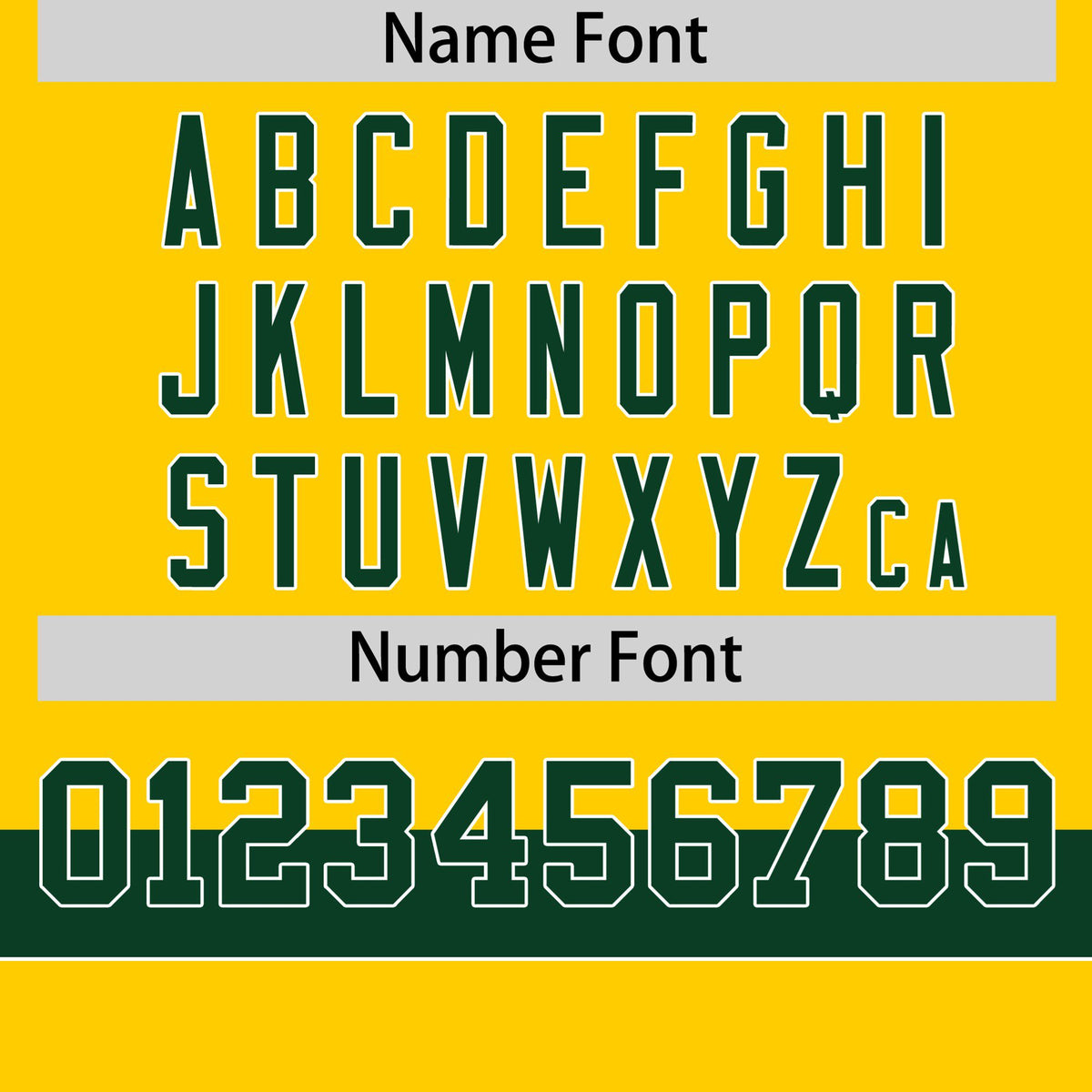 Custom Gold01 Kelly Green-White Color Block Design Performance T-Shirt