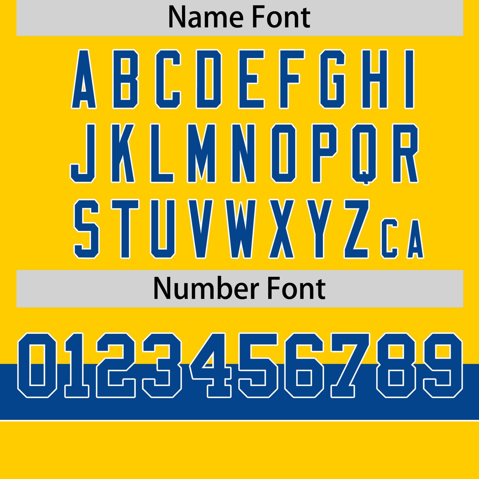 Custom Gold01 Royal Blue-White Color Block Design Performance T-Shirt