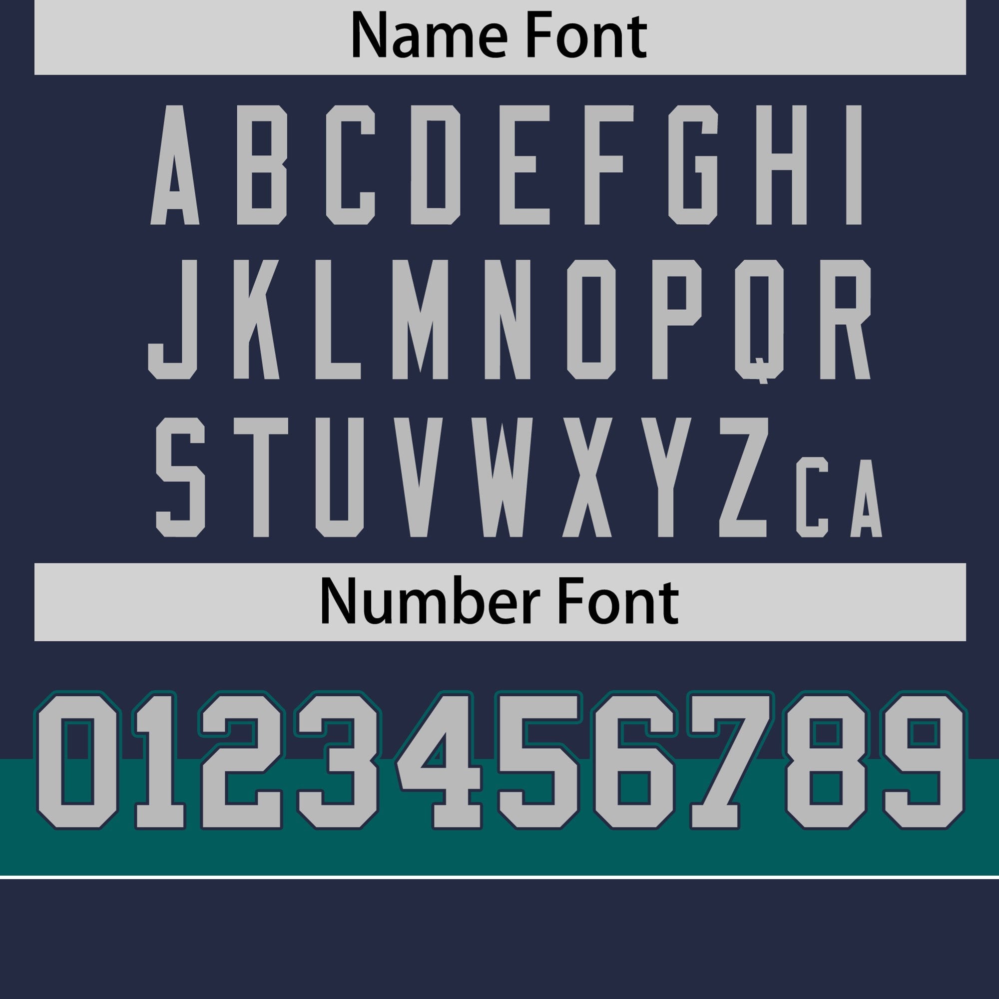 Custom Navy Midnight Green-Gray Color Block Design Performance T-Shirt