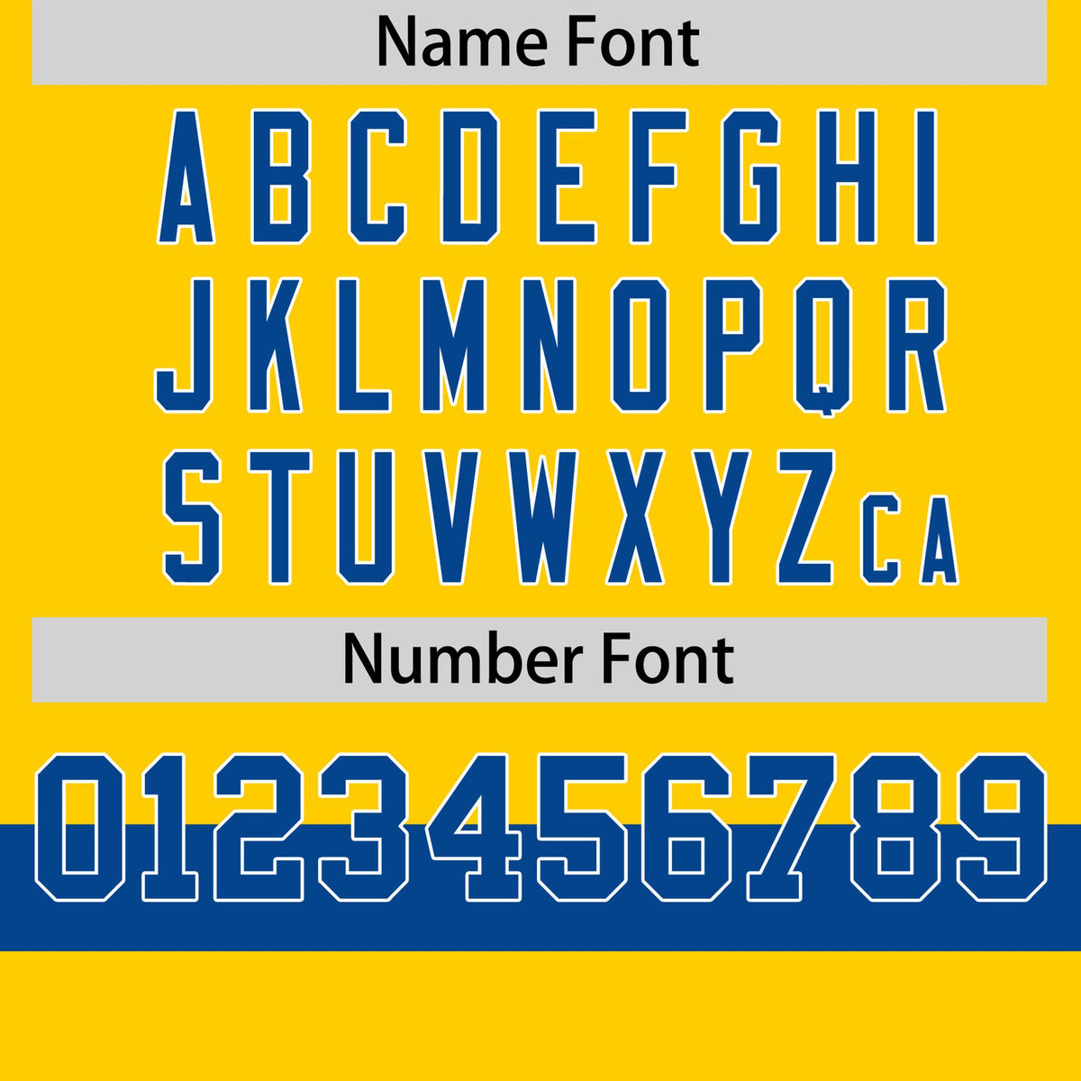 Custom Gold01 Royal Blue-White Color Block Design Performance T-Shirt