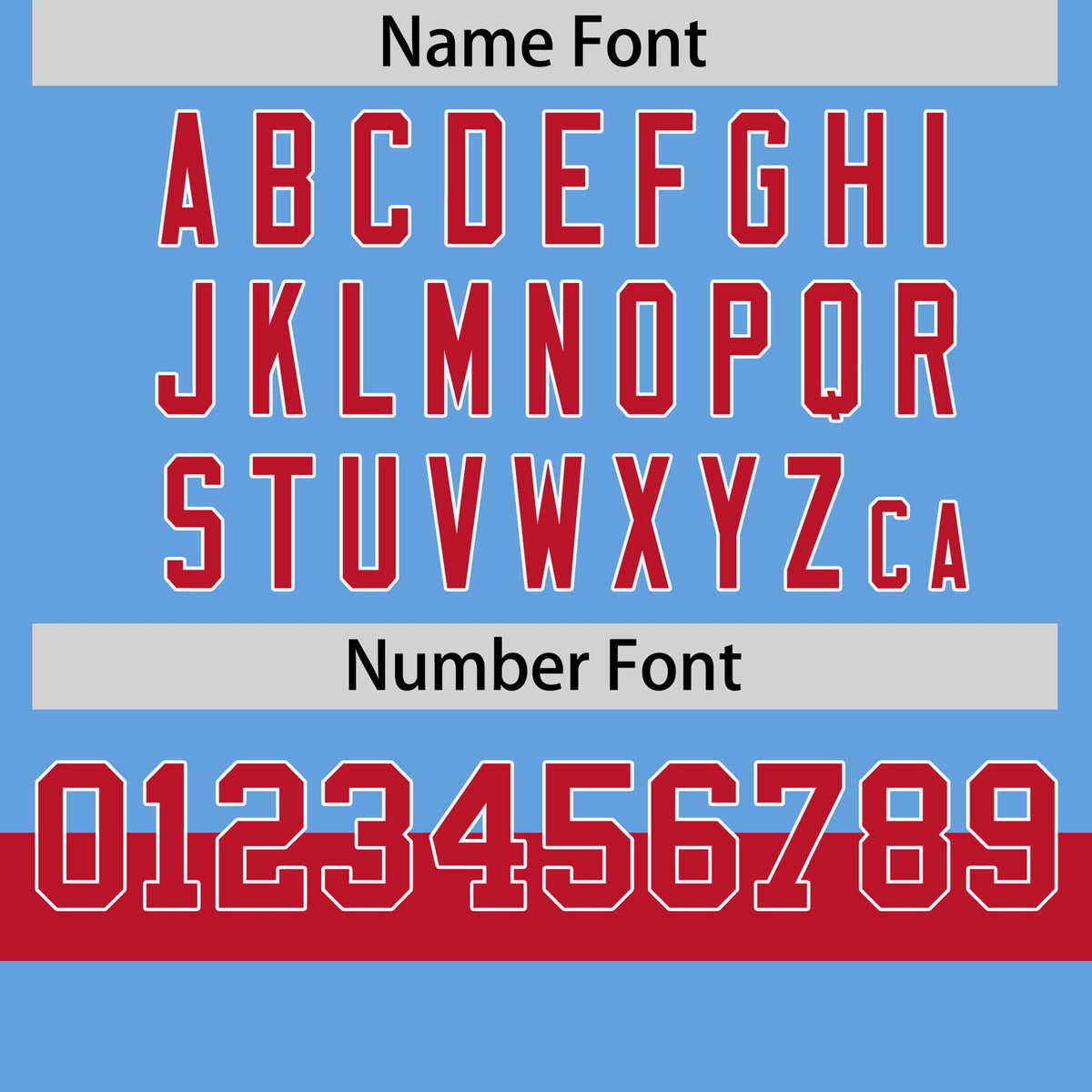 Custom Light Blue Red-White Color Block Design Performance T-Shirt