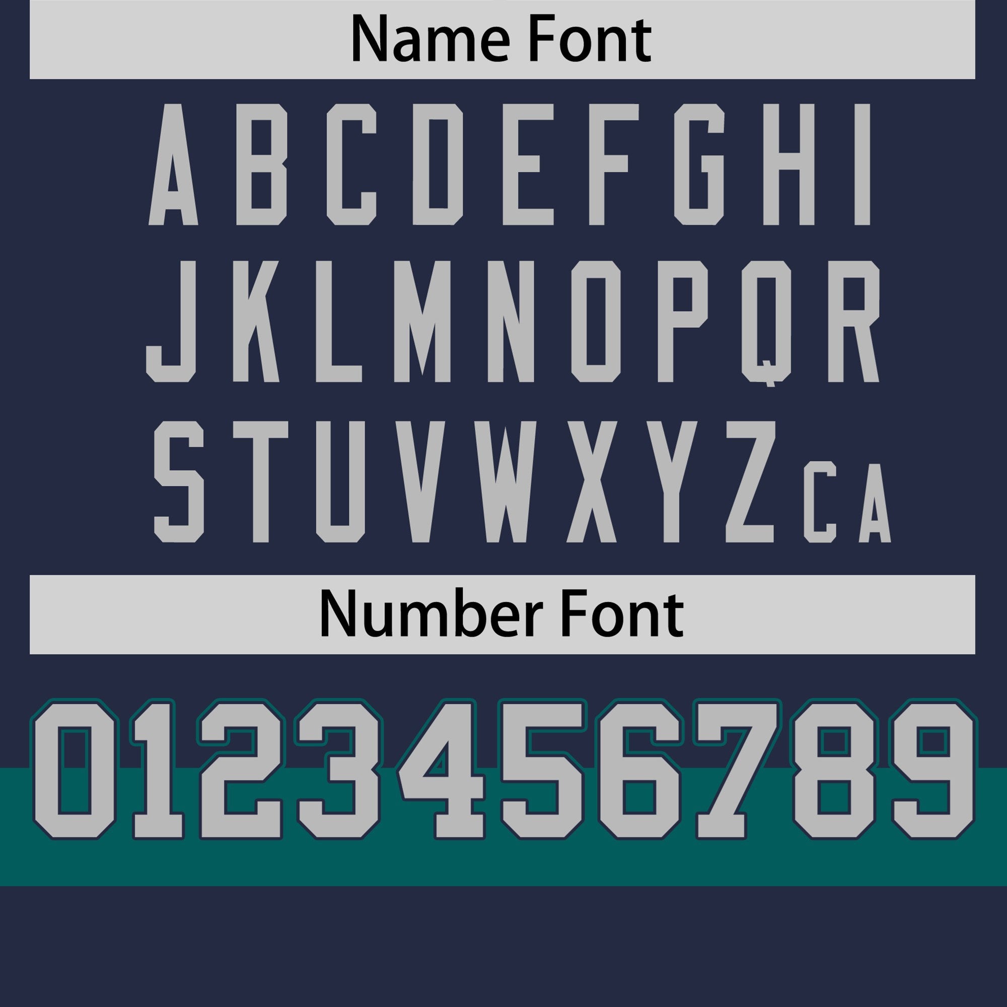 Custom Navy Midnight Green-Gray Color Block Design Performance T-Shirt