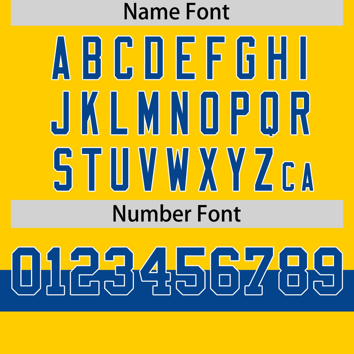 Custom Gold01 Royal Blue-White Color Block Design Performance T-Shirt