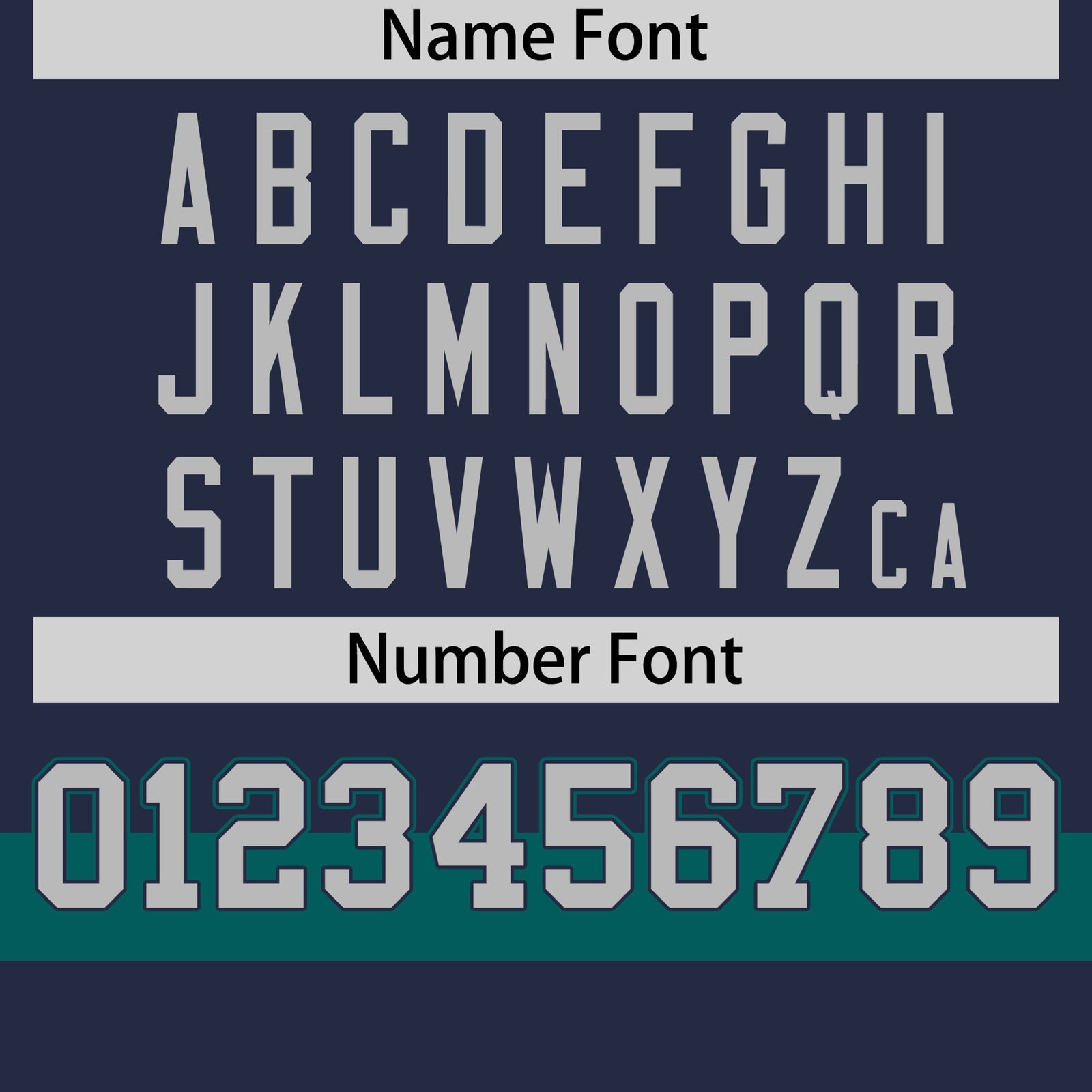 Custom Navy Midnight Green-Gray Color Block Design Performance T-Shirt