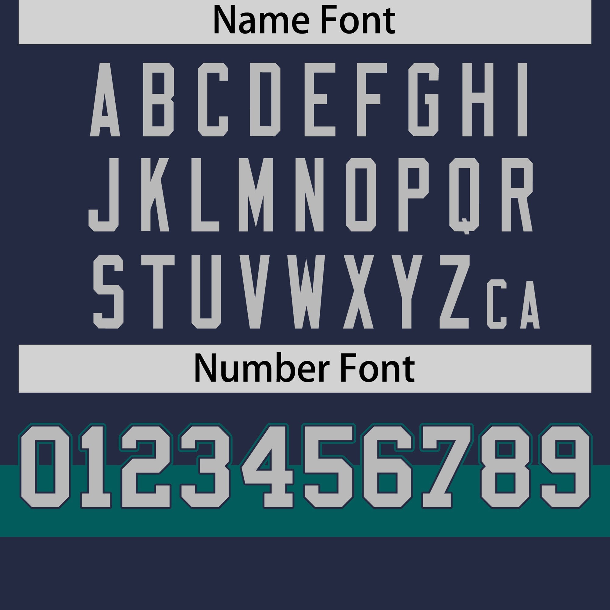 Custom Navy Midnight Green-Gray Color Block Design Performance T-Shirt