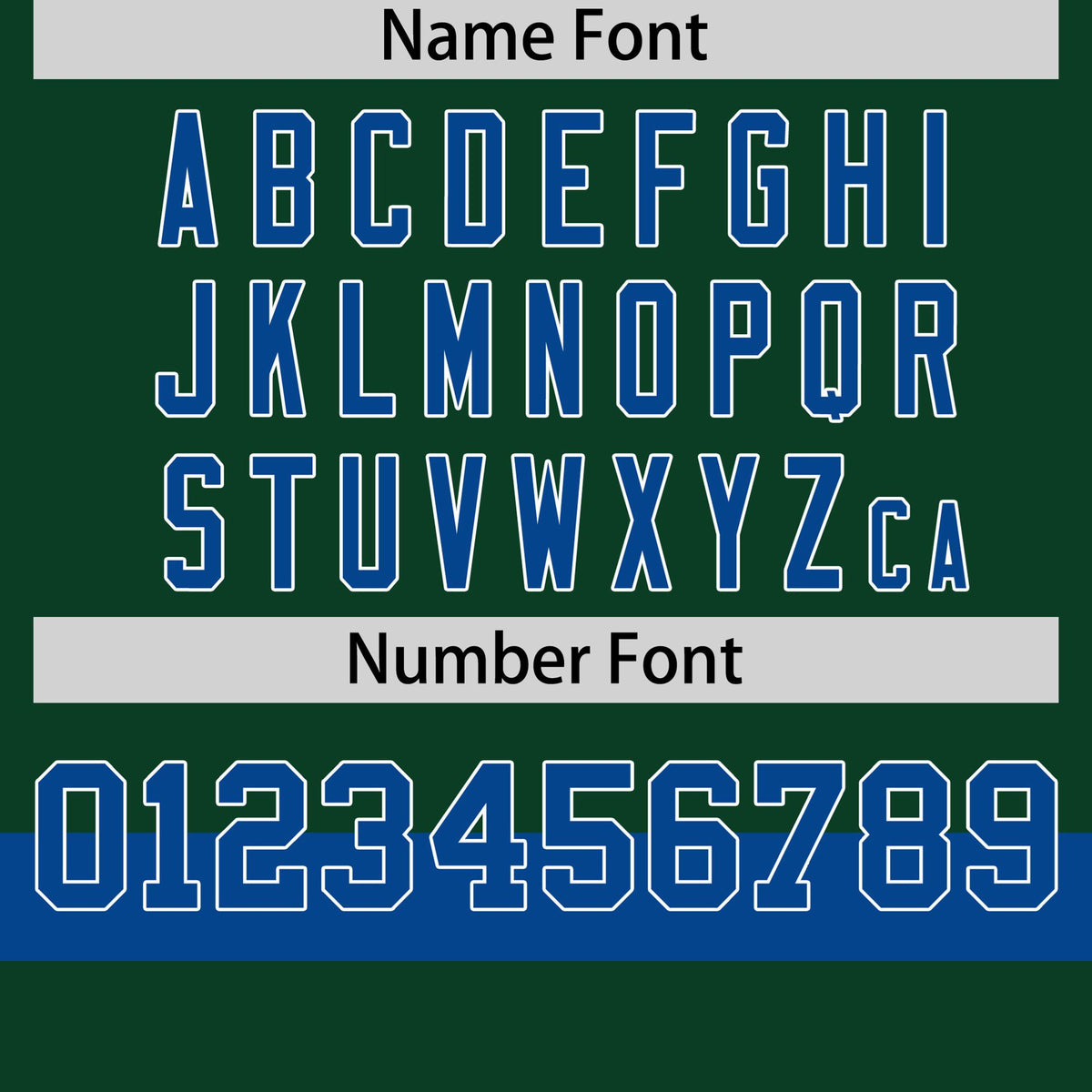 Custom Green Royal Blue-White Color Block Design Performance T-Shirt