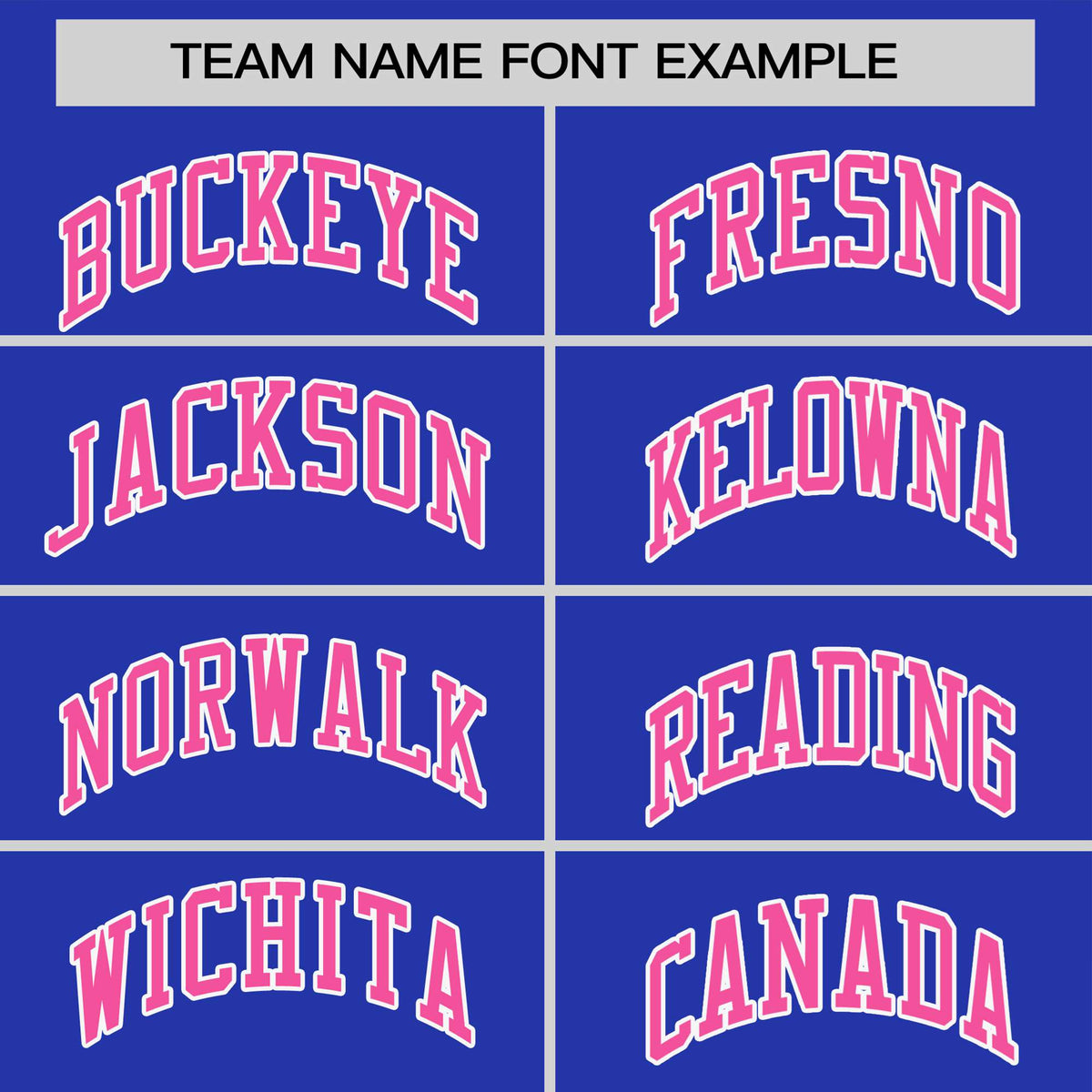 Custom Royal Blue Pink White Crew Neck Personalized Raglan Sleeve Performance T-shirt