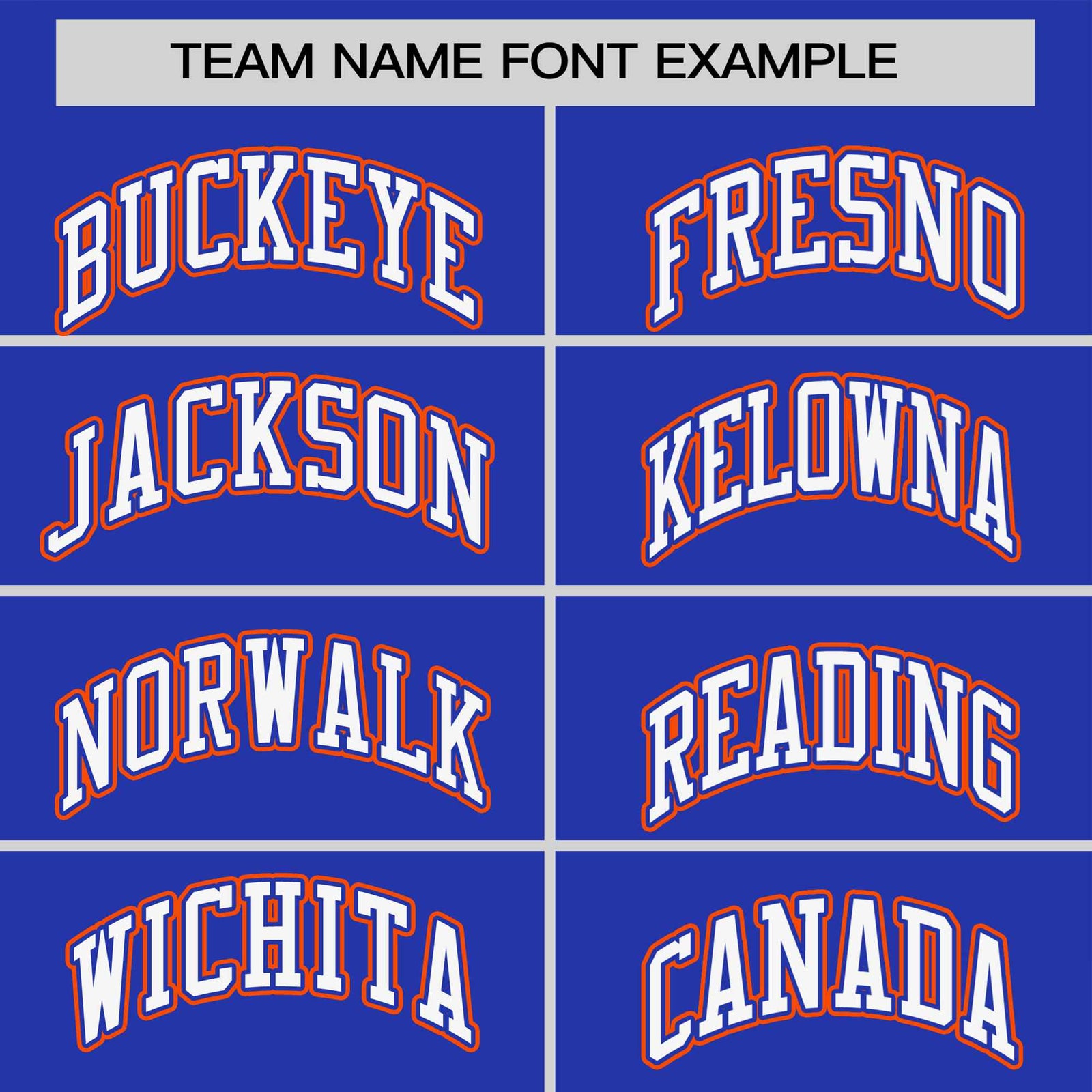 Custom Royal Blue Orange White Crew Neck Personalized Raglan Sleeve Performance T-shirt