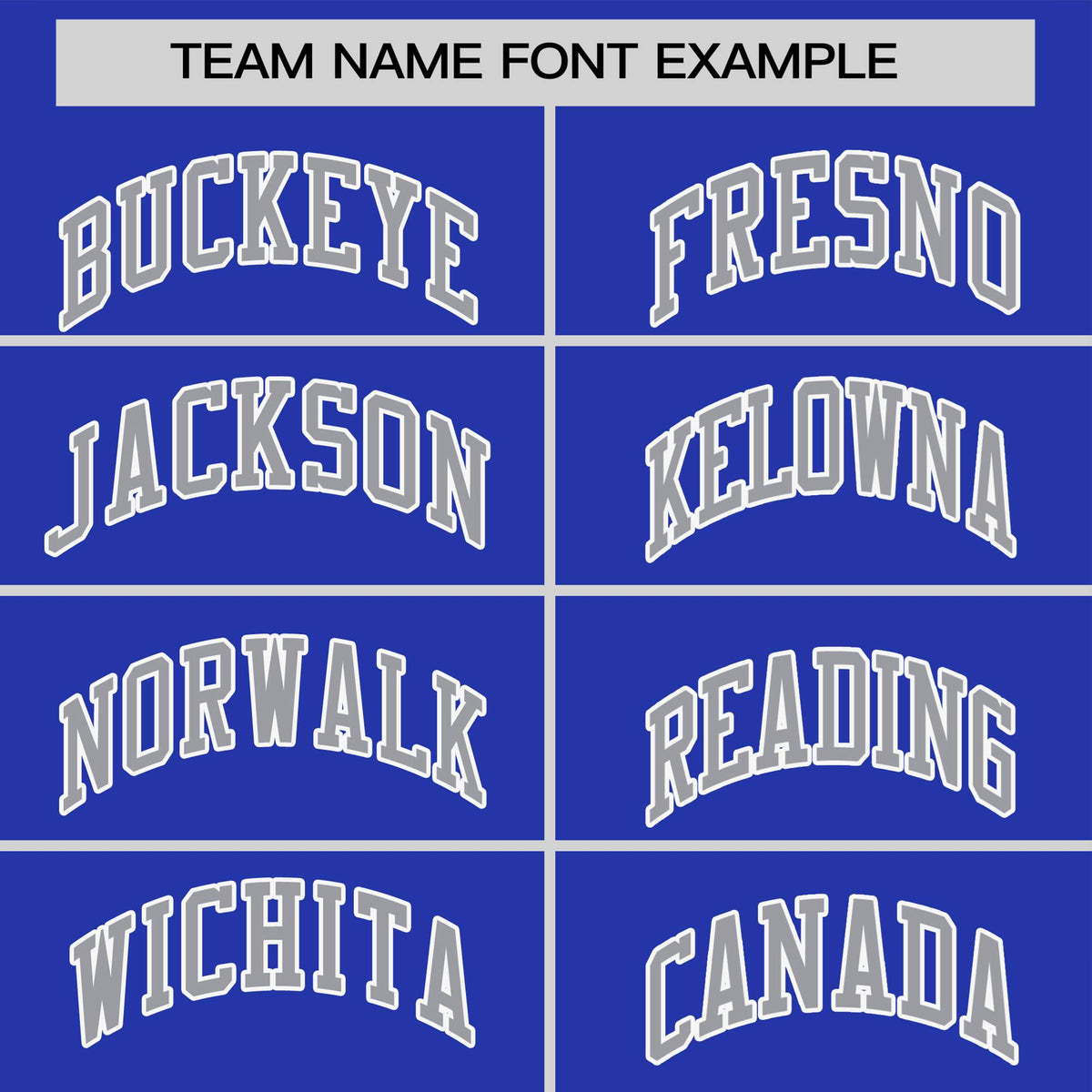 Custom Royal Blue Gray White Crew Neck Personalized Raglan Sleeve Performance T-shirt