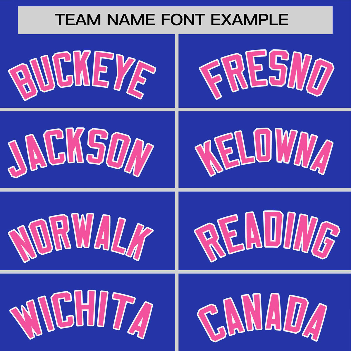 Custom Royal Blue Pink White Crew Neck Personalized Raglan Sleeve Performance T-shirt