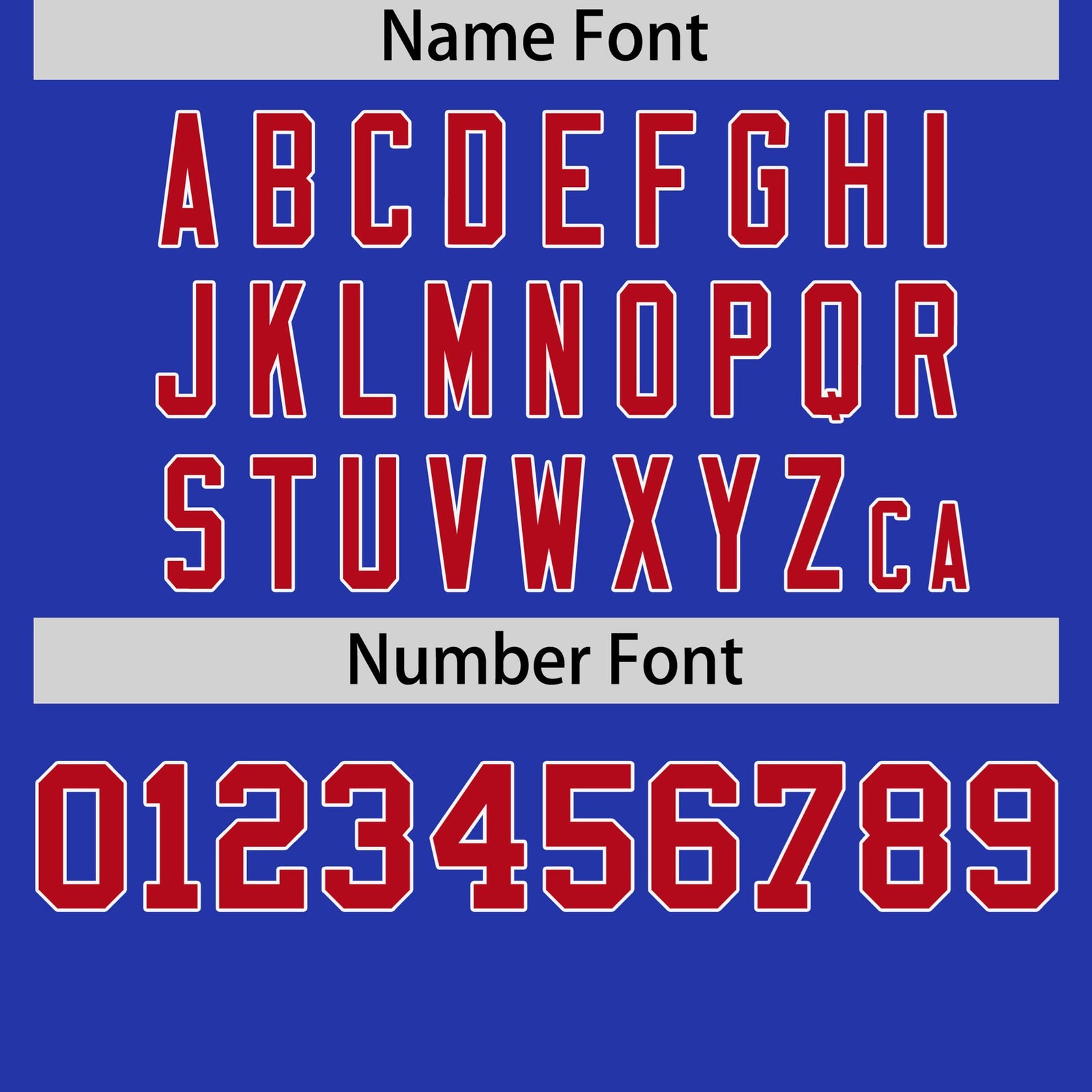 Custom Royal Blue White Red Crew Neck Personalized Raglan Sleeve Performance T-shirt