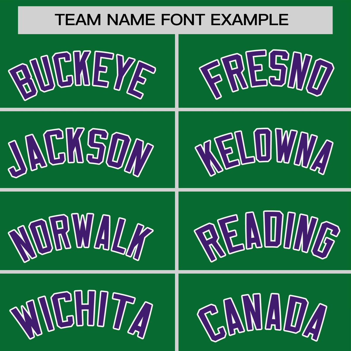 Custom Kelly Green Purple White Crew Neck Personalized Raglan Sleeve Performance T-shirt