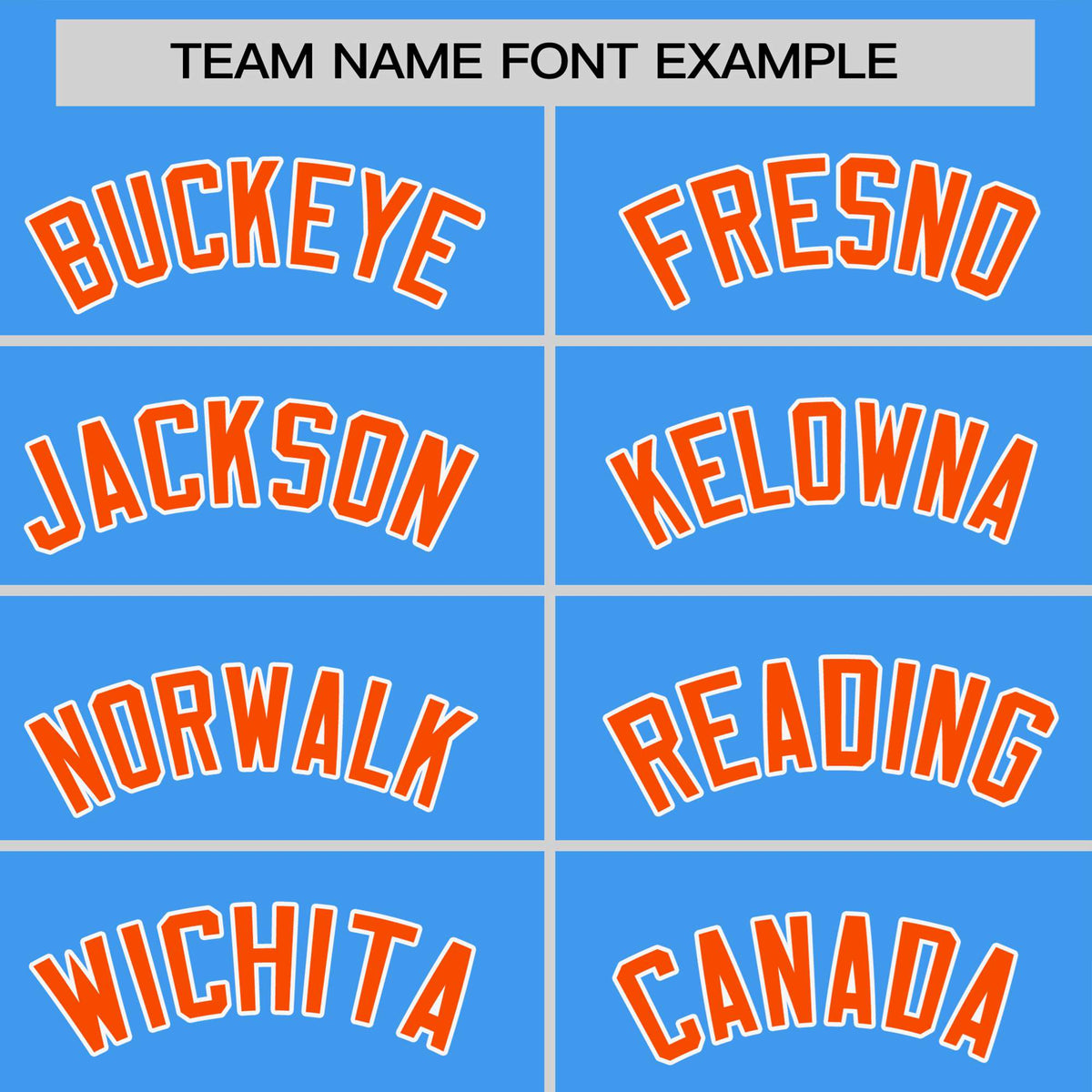 Custom Powder Blue Orange White Crew Neck Personalized Raglan Sleeve Performance T-shirt