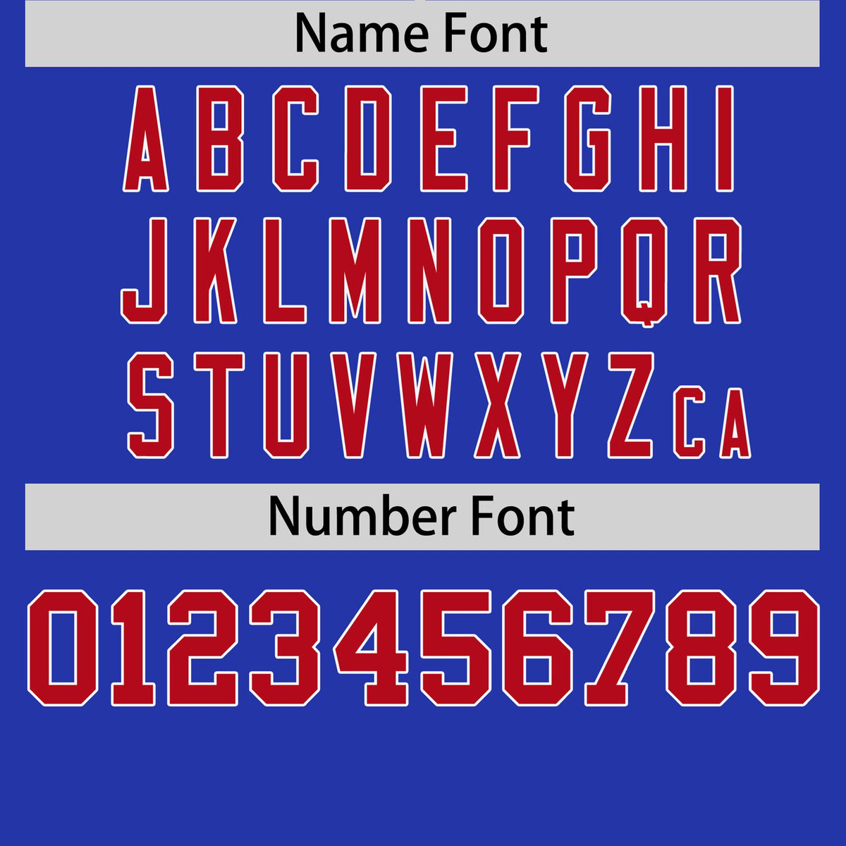 Custom Royal Blue Red White Crew Neck Personalized Raglan Sleeve Performance T-shirt