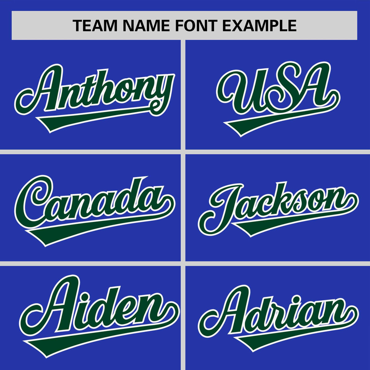 Custom Royal Blue Green White Crew Neck Personalized Raglan Sleeve Performance T-shirt