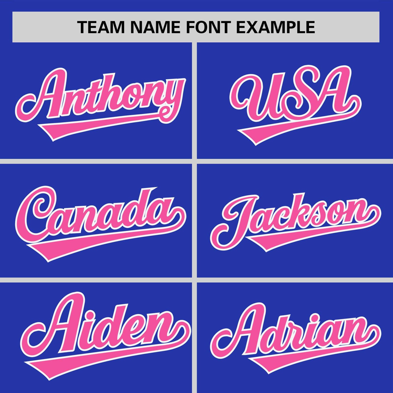 Custom Royal Blue Pink White Crew Neck Personalized Raglan Sleeve Performance T-shirt