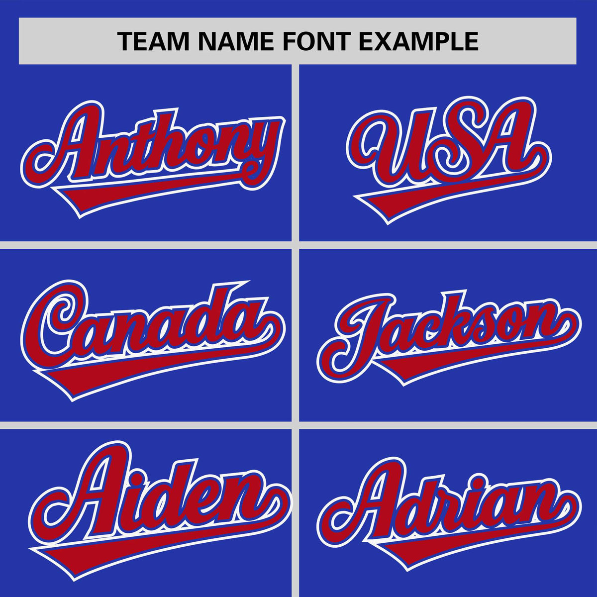 Custom Royal Blue Red White Crew Neck Personalized Raglan Sleeve Performance T-shirt