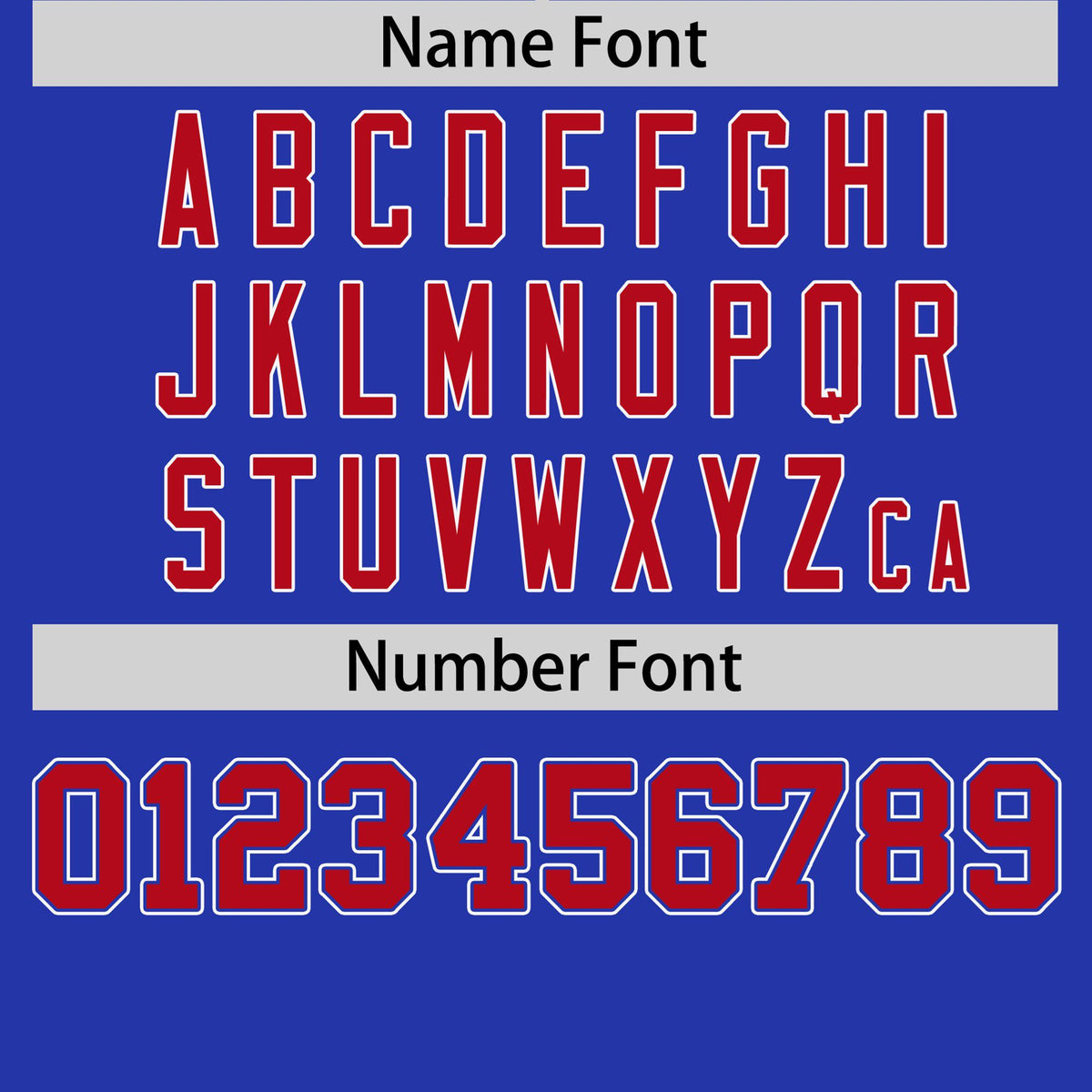 Custom Royal Blue Red White Crew Neck Personalized Raglan Sleeve Performance T-shirt
