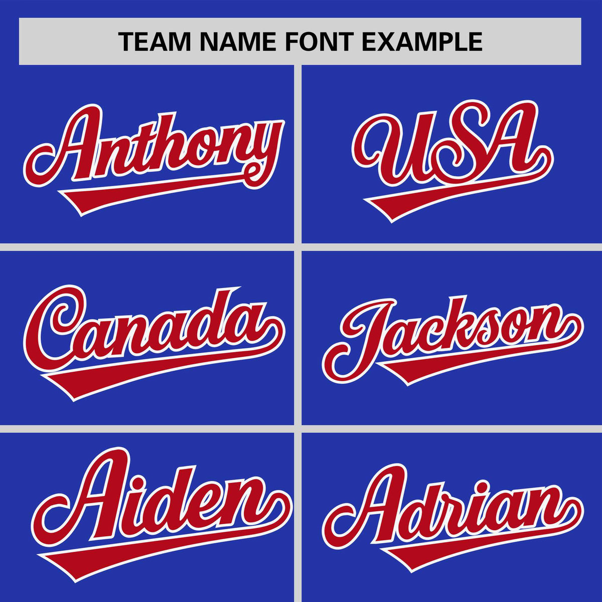 Custom Royal Blue White Red Crew Neck Personalized Raglan Sleeve Performance T-shirt