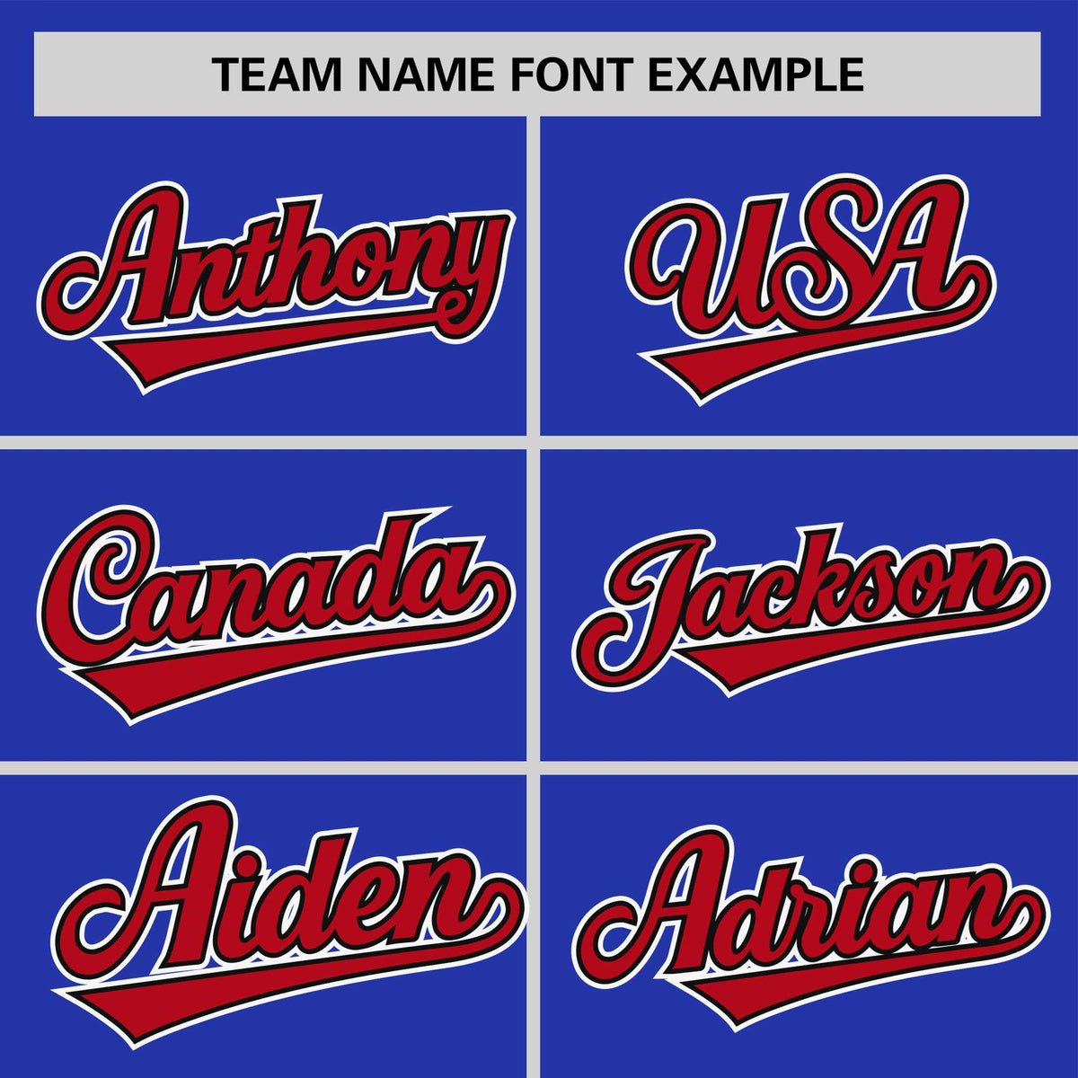 Custom Royal Blue Red White Crew Neck Personalized Raglan Sleeve Performance T-shirt