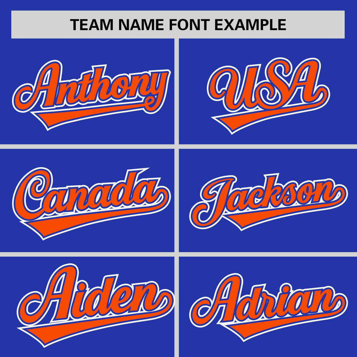 Custom Royal Blue Orange White Crew Neck Personalized Raglan Sleeve Performance T-shirt