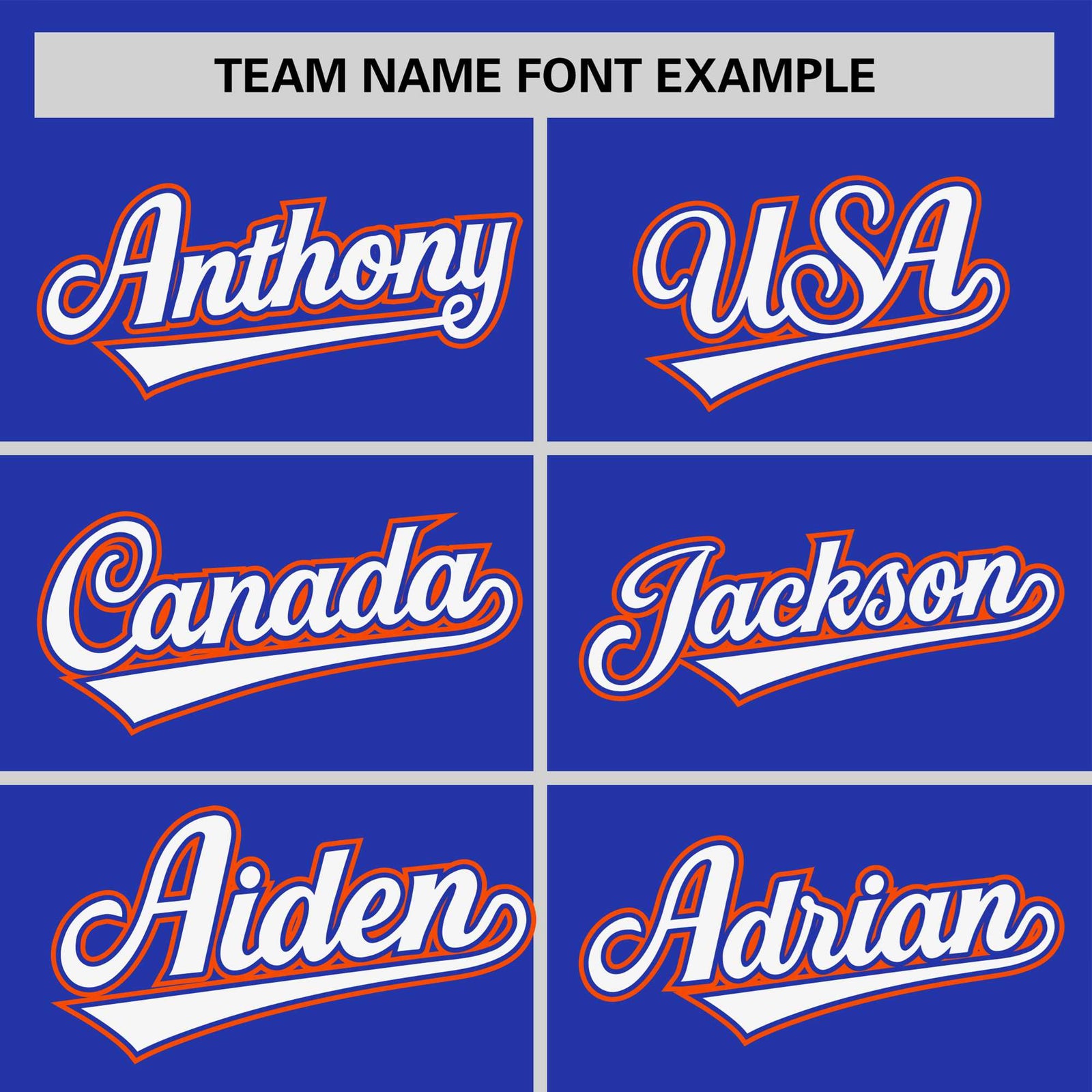 Custom Royal Blue Orange White Crew Neck Personalized Raglan Sleeve Performance T-shirt