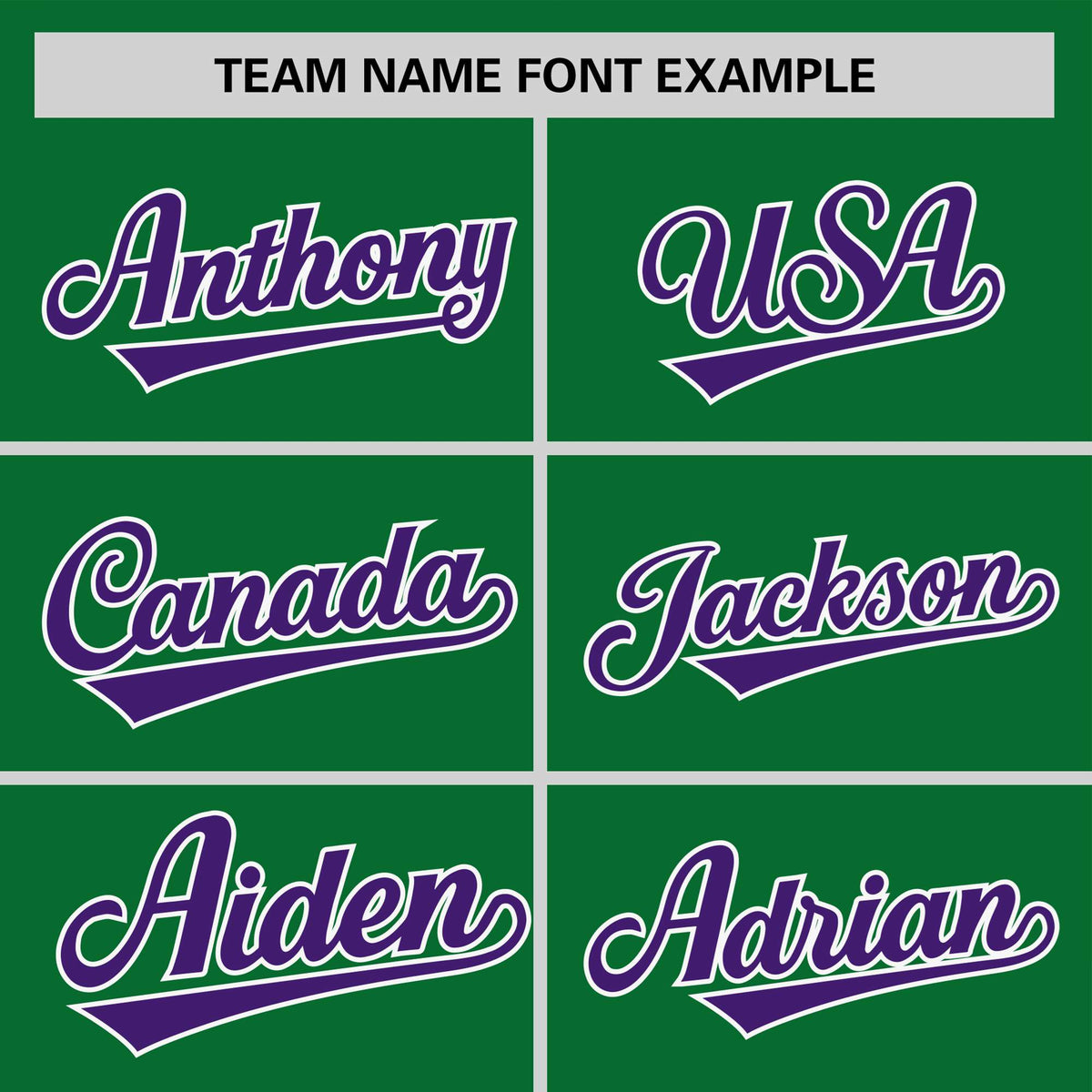 Custom Kelly Green Purple White Crew Neck Personalized Raglan Sleeve Performance T-shirt