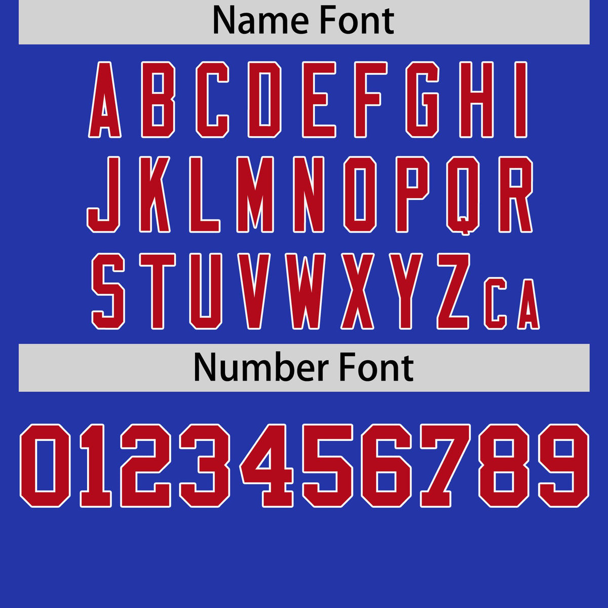 Custom Royal Blue Red White Crew Neck Personalized Raglan Sleeve Performance T-shirt