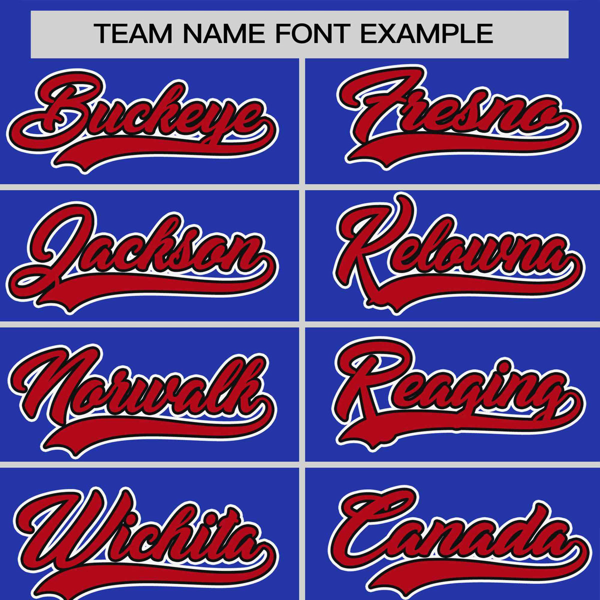 Custom Royal Blue Red White Crew Neck Personalized Raglan Sleeve Performance T-shirt