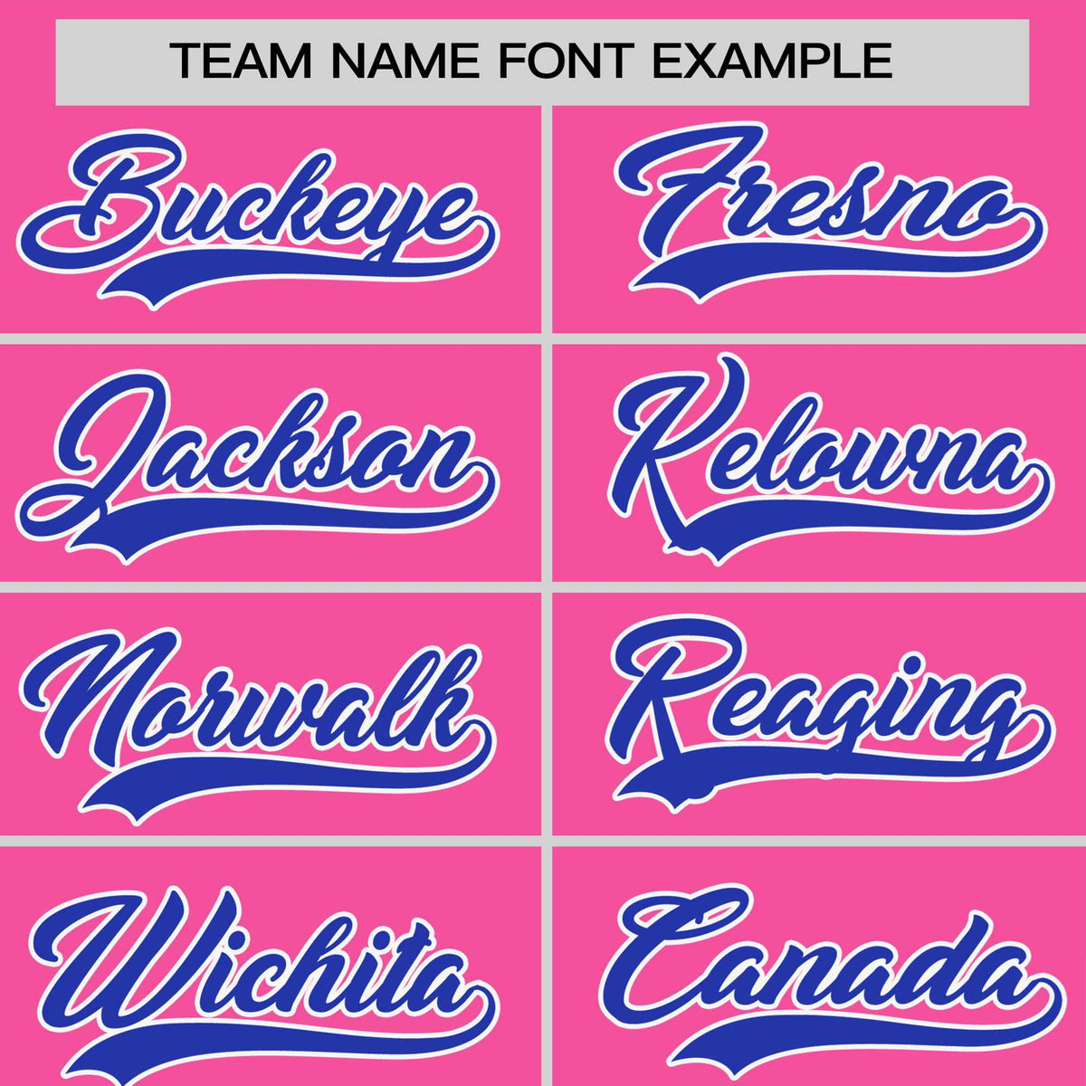 Custom Pink Royal Blue White Crew Neck Personalized Raglan Sleeve Performance T-shirt