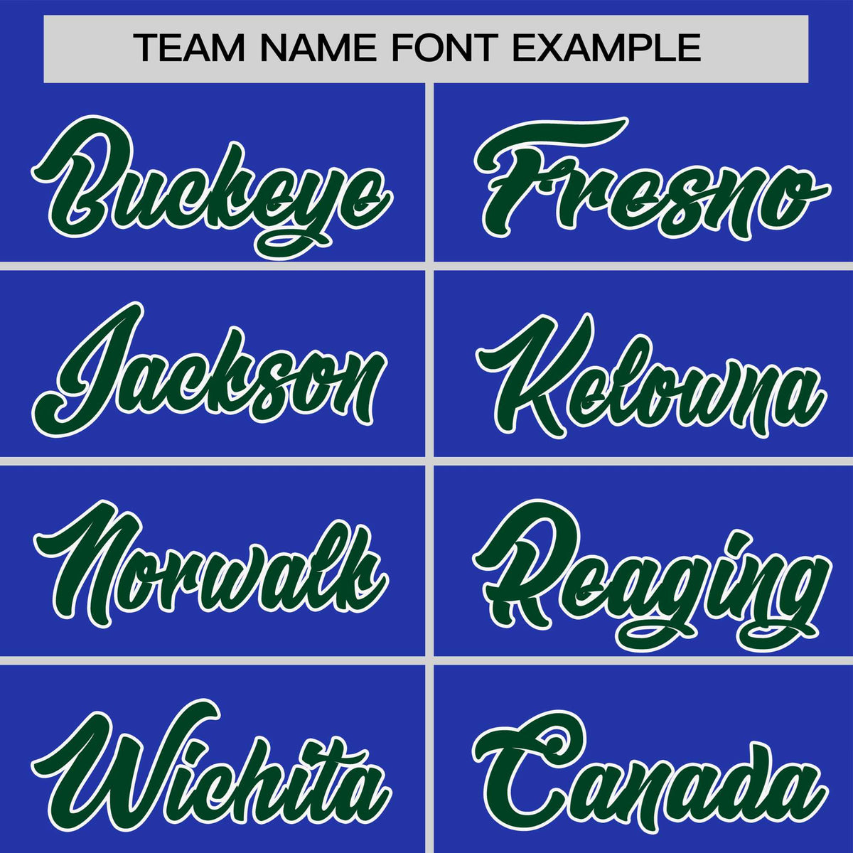 Custom Royal Blue Green White Crew Neck Personalized Raglan Sleeve Performance T-shirt