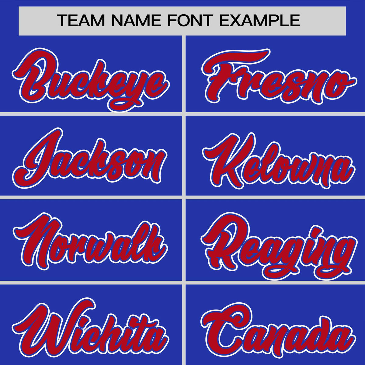 Custom Royal Blue Red White Crew Neck Personalized Raglan Sleeve Performance T-shirt