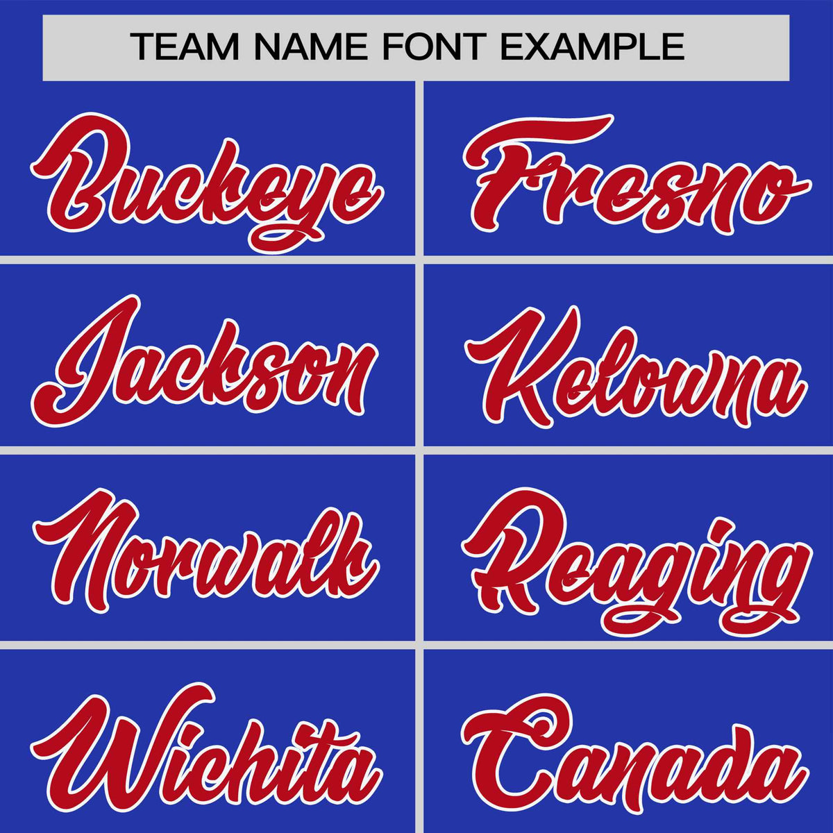 Custom Royal Blue White Red Crew Neck Personalized Raglan Sleeve Performance T-shirt