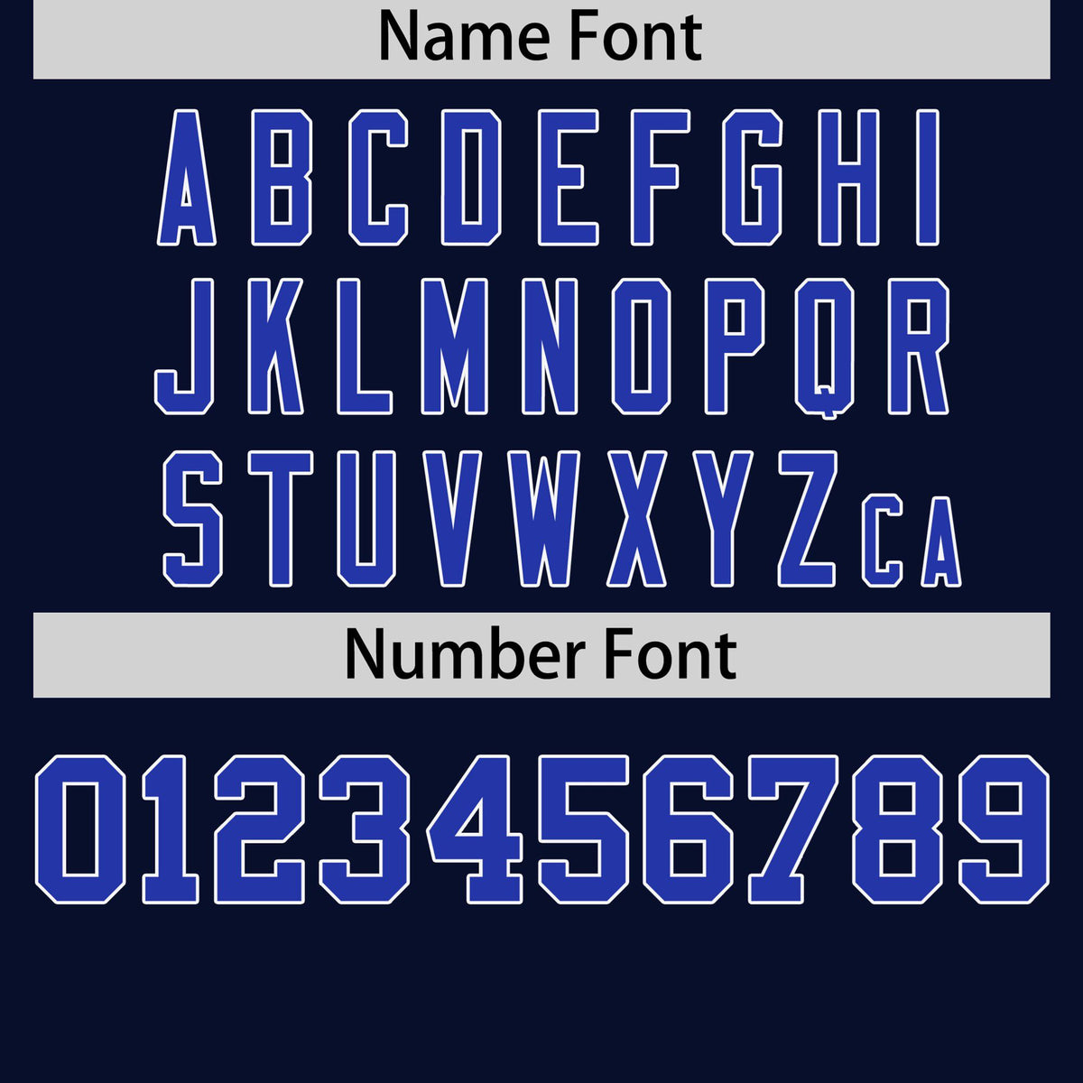Custom Navy Royal Blue White Crew Neck Personalized Raglan Sleeve Performance T-shirt